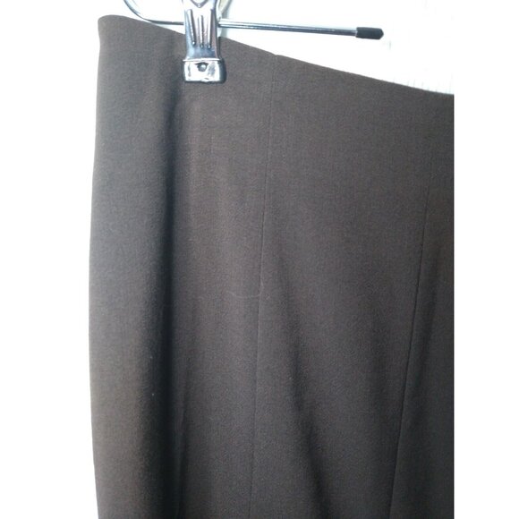 New Directions Skirt Womens 10 Brown Midi Pleated Zip Up Business Casual NWT - Picture 3 of 8